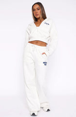 Offstage Wide Leg Sweatpants Mineral Grey