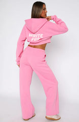 Offstage Wide Leg Sweatpants Bubblegum