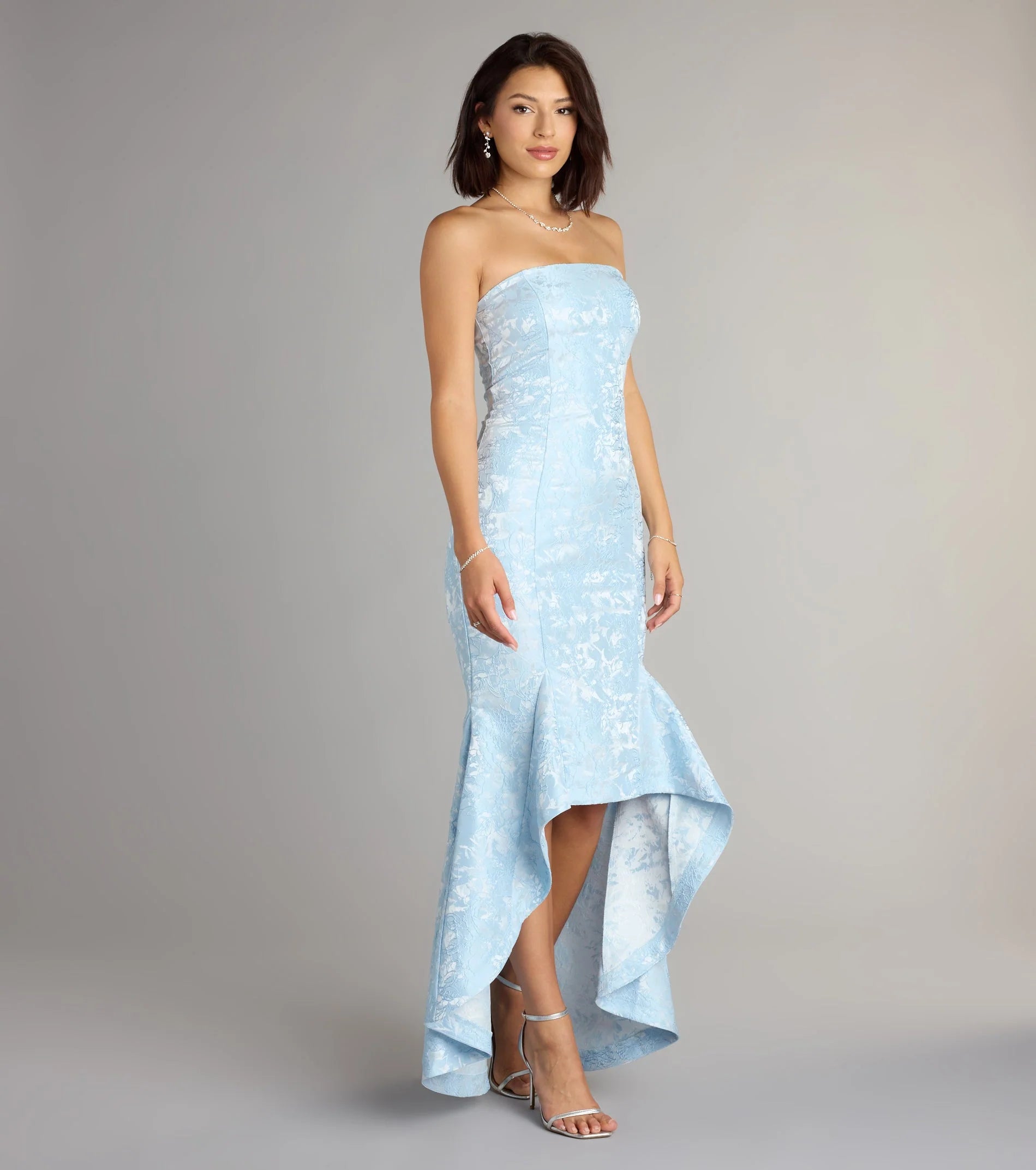 Luna Floral High Low Mermaid Formal Dress