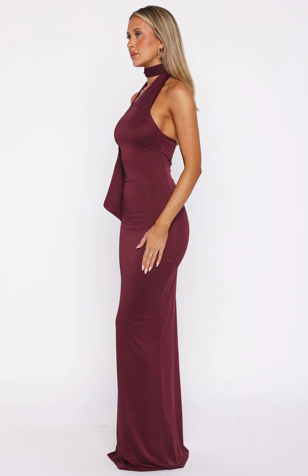 Sugar High Maxi Dress Burgundy