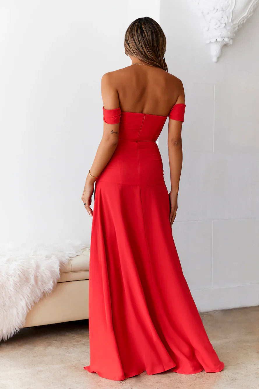 Blushing Cinderella Maxi Dress