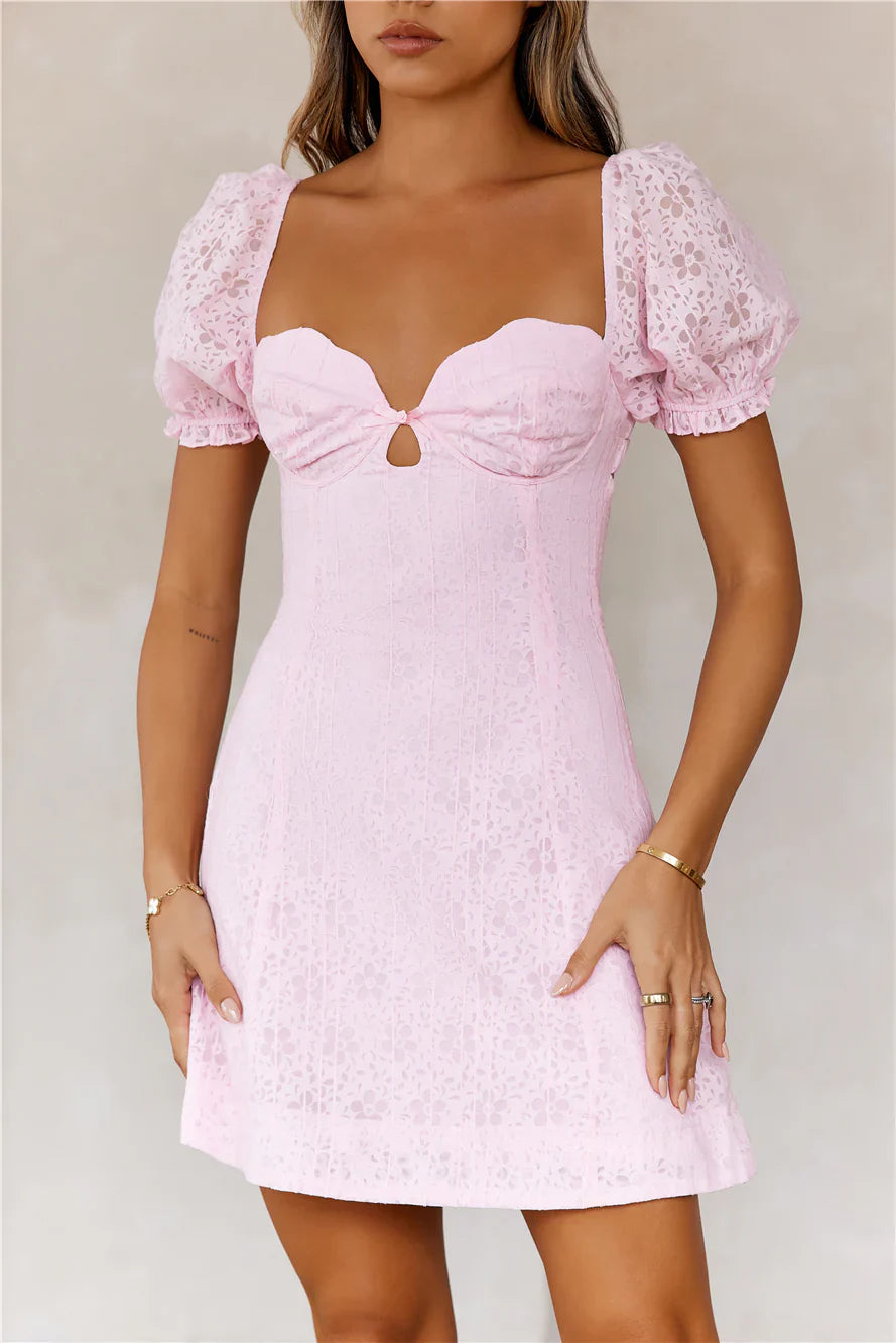 Strawberry Smoothie Mini Dress