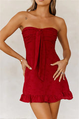 Dance Playlist Strapless Mini Dress