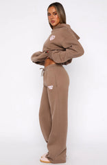 11th Street City Girl At Heart Wide Leg Sweatpants Cinnamon Bun