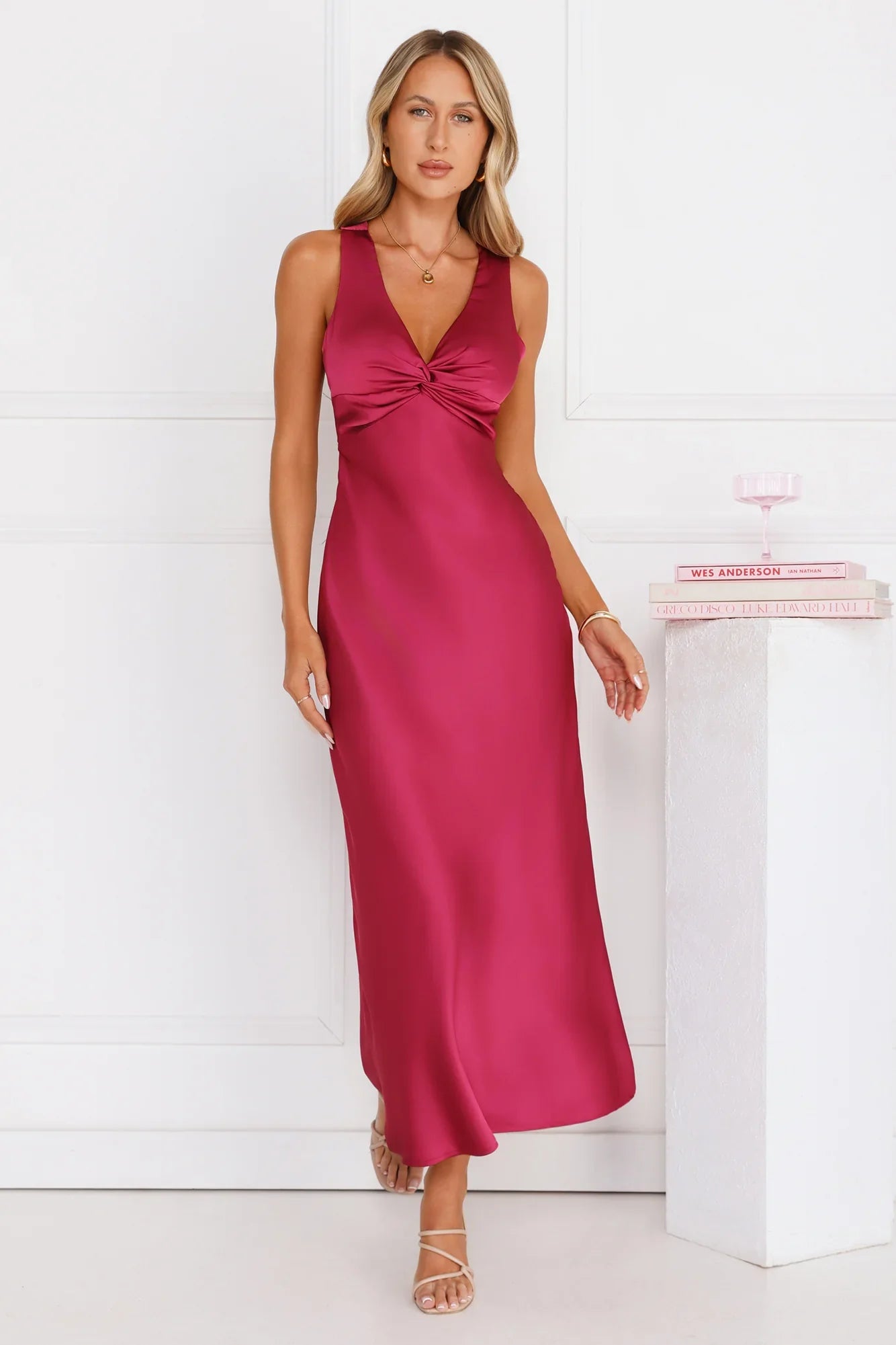 Doing The Most Satin Maxi Dress