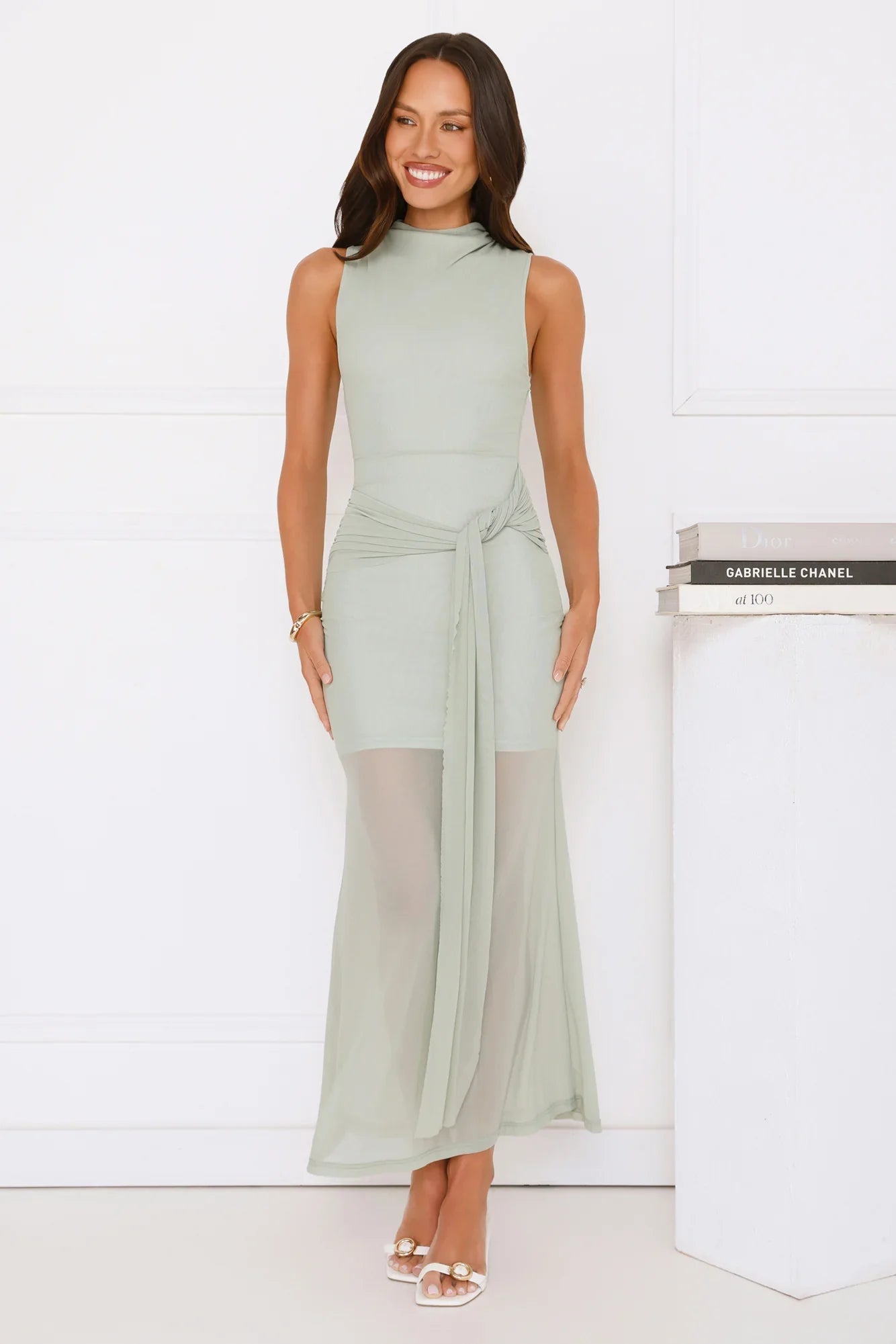Dazzle Me Darling Mesh Maxi Dress