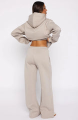 From The Archives Kenzie Wide Leg Sweatpants Moon