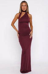 Sugar High Maxi Dress Burgundy
