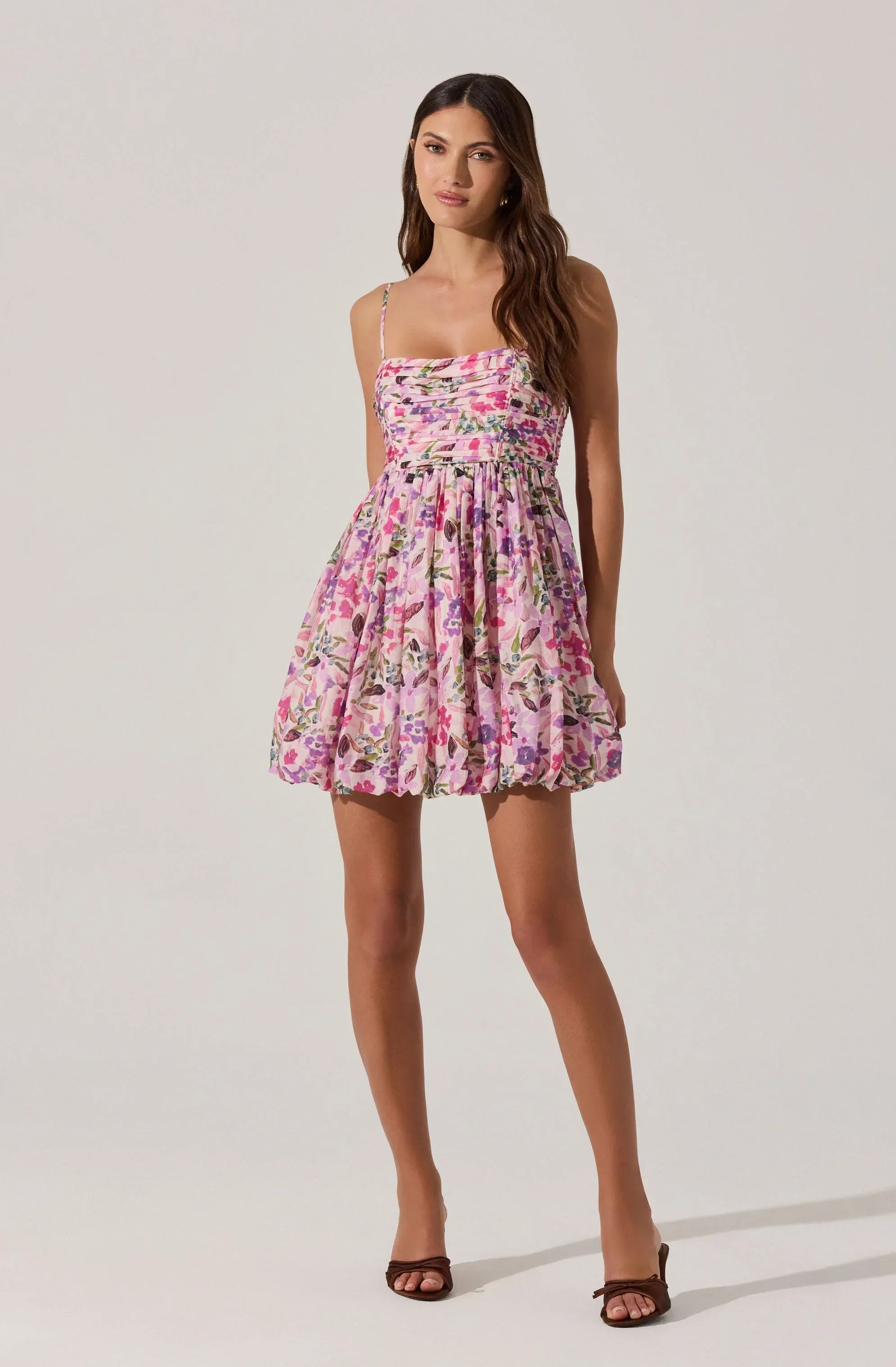 Bubble Floral Mini Dress
