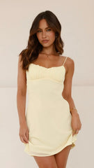 Margie Mini Dress - Yellow