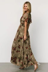 Birdie Maxi Dress | Olive Floral