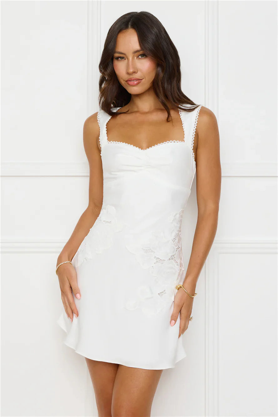 Exotic Flair Satin Mini Dress