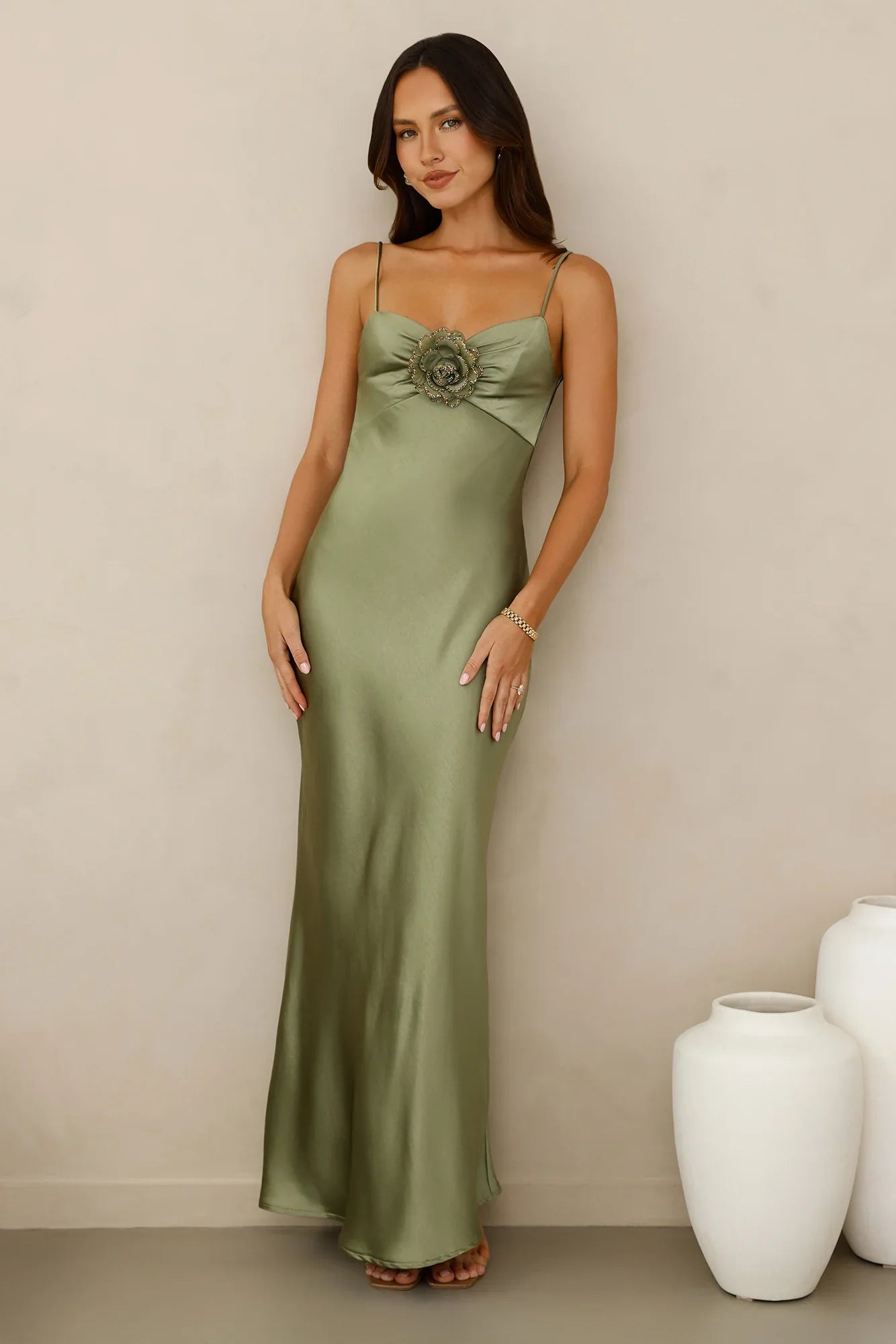 Ultimate Style Satin Maxi Dress