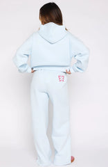 Lucky Thirteen Audrina Wide Leg Sweatpants Blue