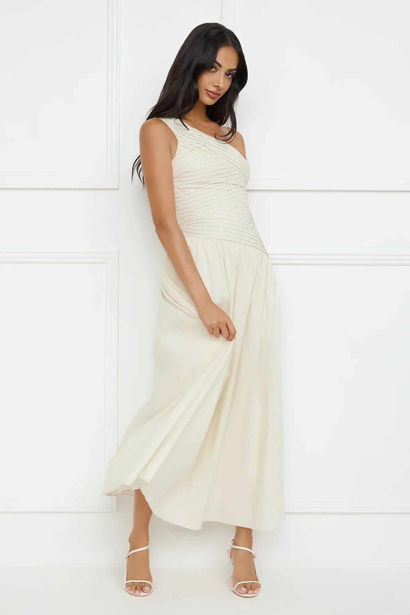 Seashell Moments One Shoulder Maxi Dress