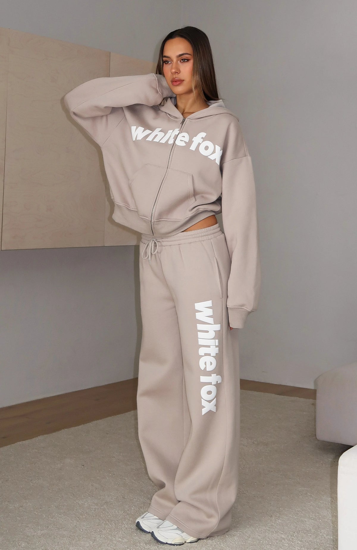 From The Archives Kenzie Wide Leg Sweatpants Moon