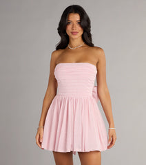 Glitter Crush Bow Back Skater Dress