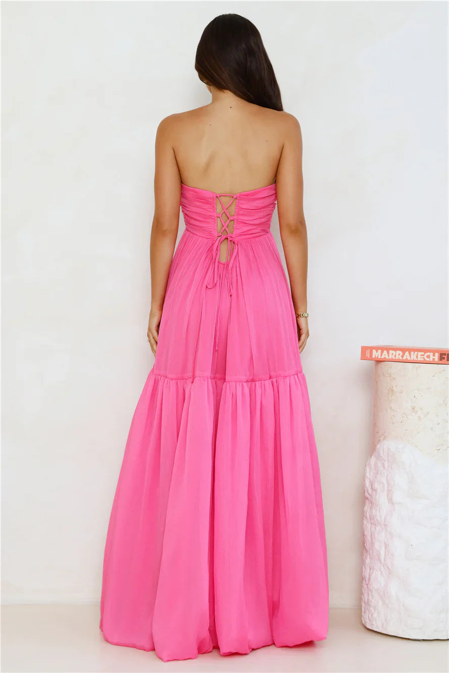 Unforgettable Style Strapless Maxi Dress